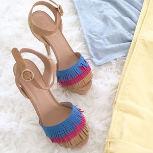 Fringe Platform Sandals